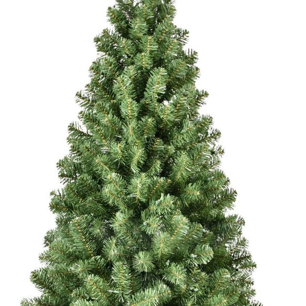 7' White Pre Lit Full Fir Christmas Tree