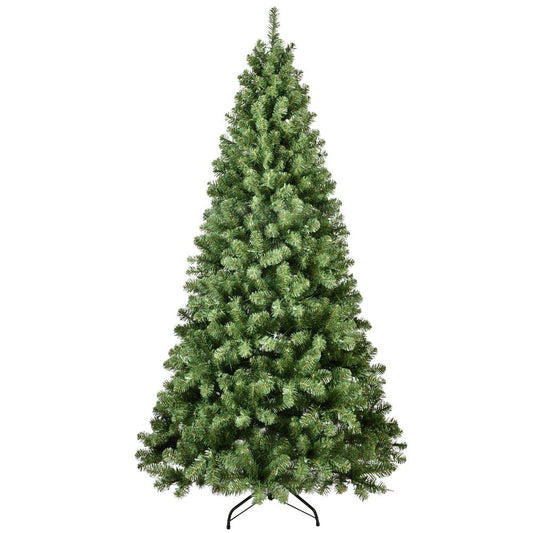 7' White Pre Lit Full Fir Christmas Tree