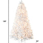 9' White Pre Lit Full Pine Christmas Tree