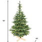 8' Pre Lit Sparse Fir Christmas Tree