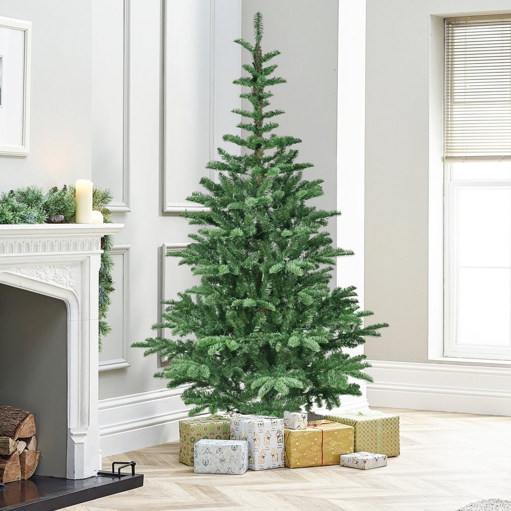 8' Pre Lit Sparse Fir Christmas Tree