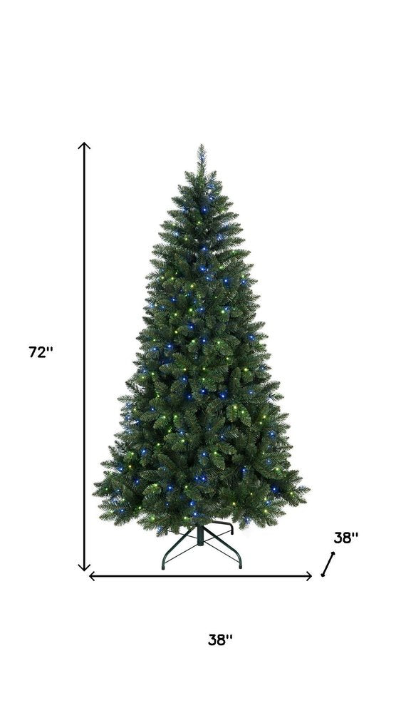 6' Pre Lit Full Fir Christmas Tree