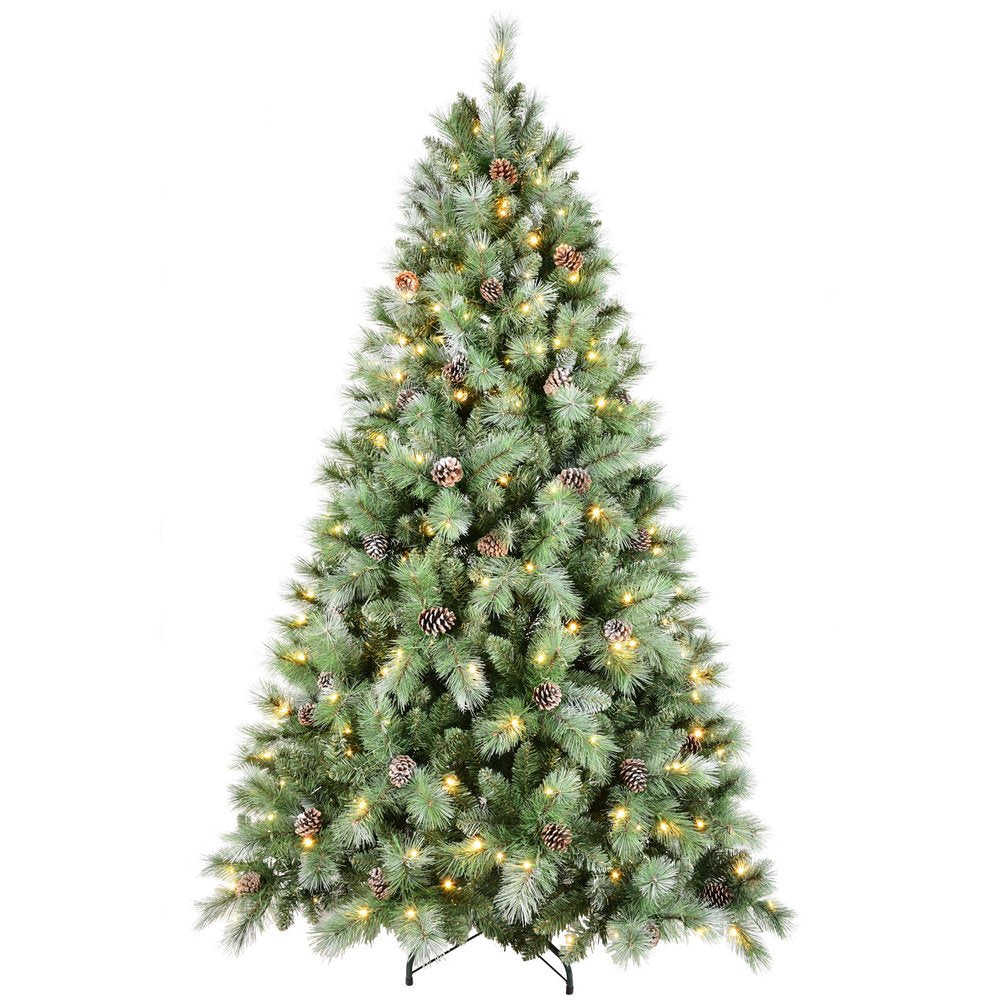 5' Pre Lit Full Pine Christmas Tree With Decorations