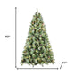 7' Pre Lit Full Pine Christmas Tree With Decorations