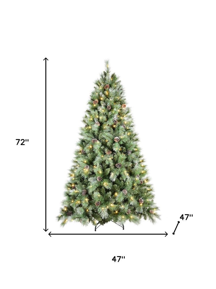 5' Pre Lit Full Pine Christmas Tree With Decorations