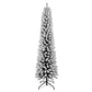 5' White Slender Flocked Fir Christmas Tree