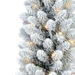 5' White Slender Flocked Fir Christmas Tree