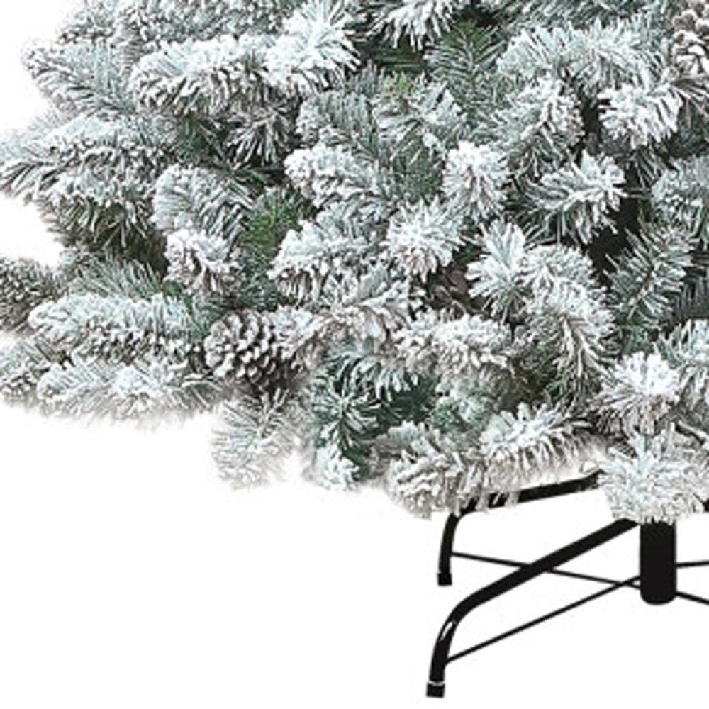 4' Slender Flocked Fir Christmas Tree