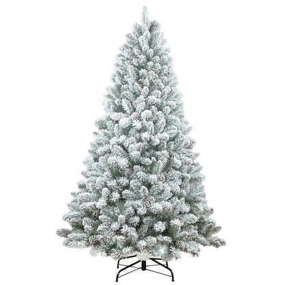 4' Slender Flocked Fir Christmas Tree