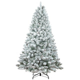 4' Slender Flocked Fir Christmas Tree