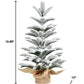 2' Sparse Flocked Fir Christmas Tree With Burlap Base