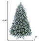 4' Full Flocked Fir Christmas Tree