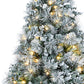 4' Pre Lit Full Flocked Fir Christmas Tree