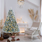 4' Pre Lit Full Flocked Fir Christmas Tree
