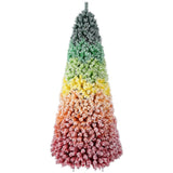 6' Frosted Rainbow Full Fir Christmas Tree