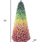 6' Frosted Rainbow Full Fir Christmas Tree