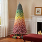 6' Frosted Rainbow Full Fir Christmas Tree
