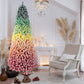 6' Frosted Rainbow Full Fir Christmas Tree