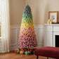 6' Frosted Rainbow Full Fir Christmas Tree