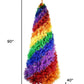 6' Rainbow Spiral Fir Christmas Tree