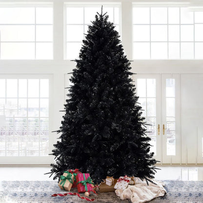 5' Black Pre Lit Full Spruce Christmas Tree