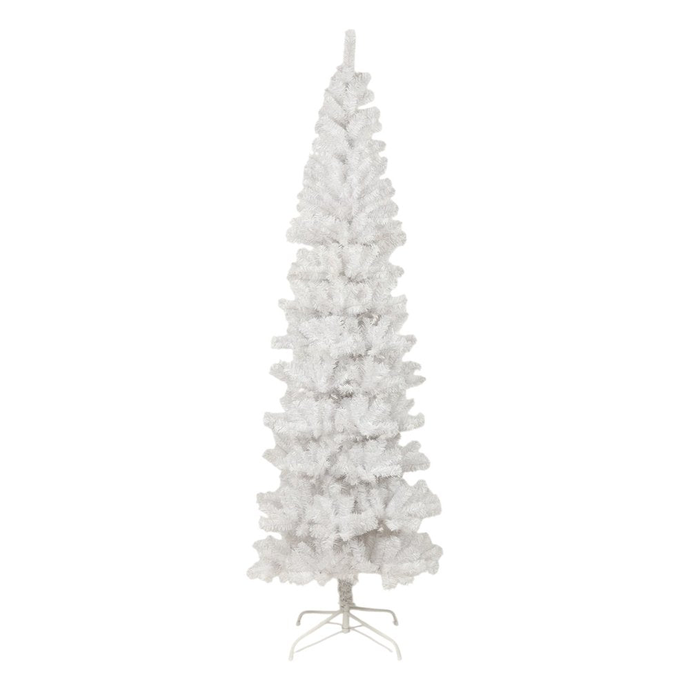 7.5' White Full Frosted Spruce Christmas Tree