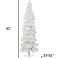 7.5' White Full Frosted Spruce Christmas Tree
