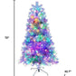 6' Silver Pre Lit Full Tinsel Christmas Tree