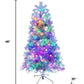 6' Silver Pre Lit Full Tinsel Christmas Tree