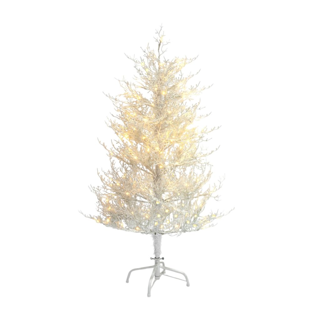 4' White Pre Lit Sparse Artificial Christmas Tree