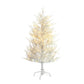 4' White Pre Lit Sparse Artificial Christmas Tree