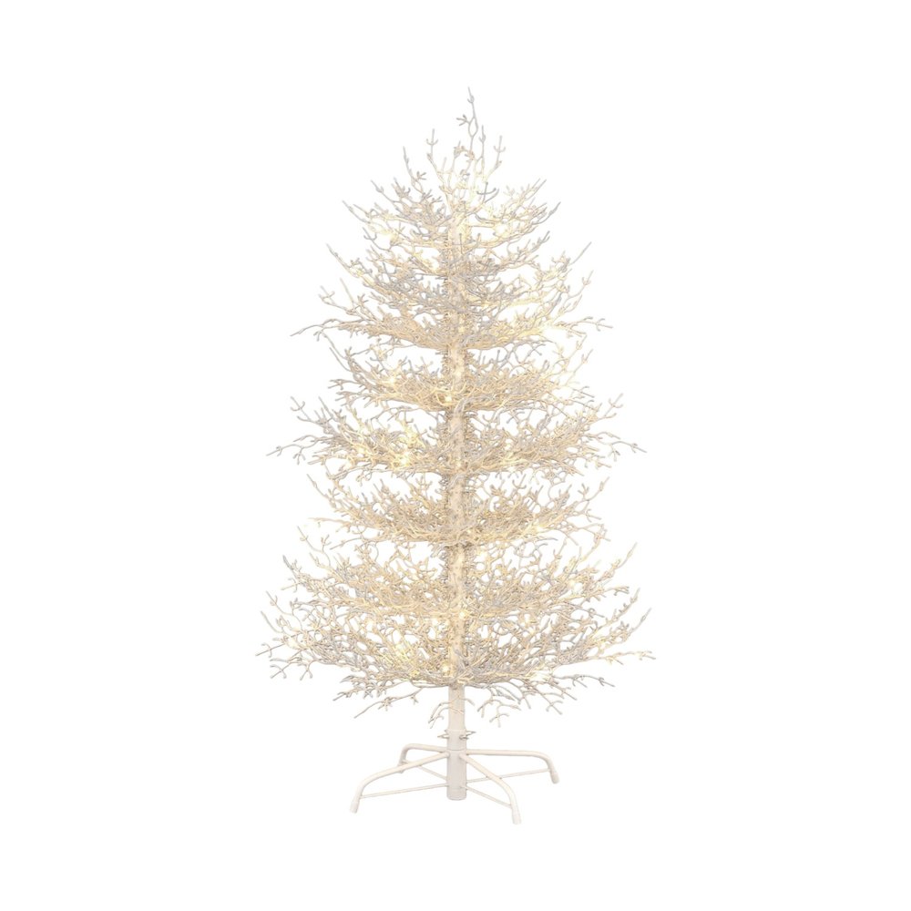 4' White Pre Lit Sparse Artificial Christmas Tree