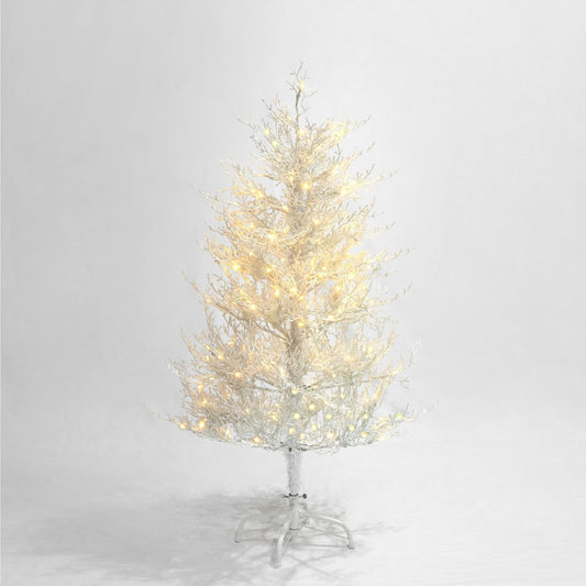 4' White Pre Lit Sparse Artificial Christmas Tree