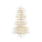 6' White Pre Lit Full Frosted Spruce Christmas Tree