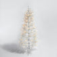 6' White Pre Lit Full Frosted Spruce Christmas Tree