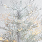 6' White Pre Lit Full Frosted Spruce Christmas Tree