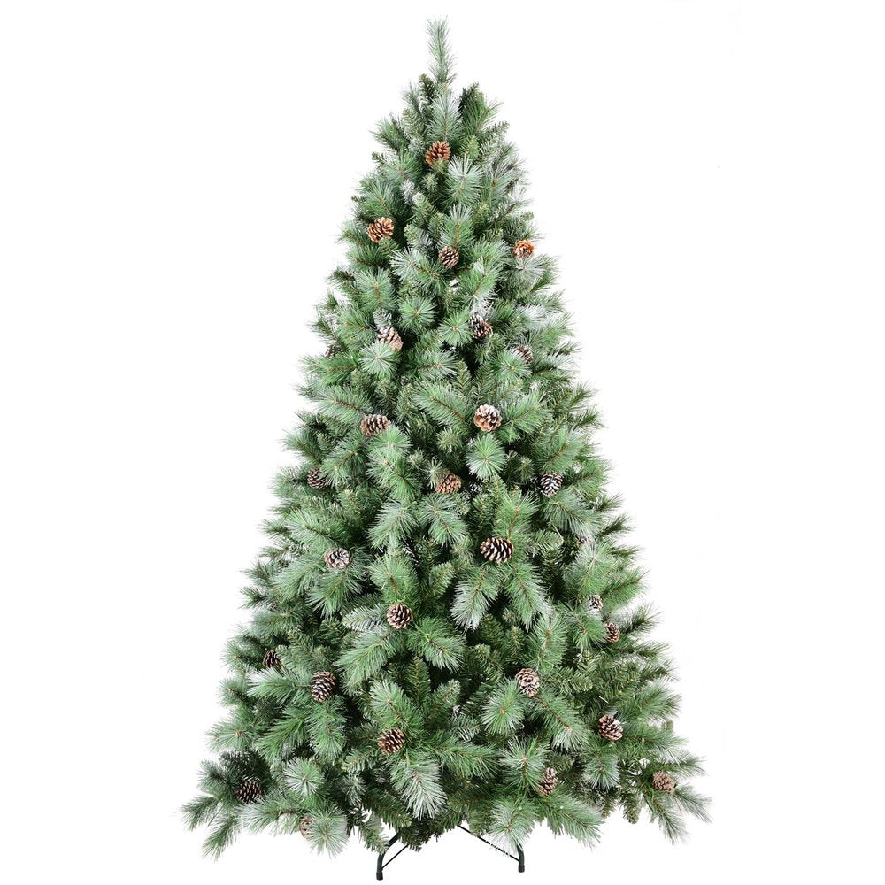 8' Full Pine Christmas Tree With Decorations
