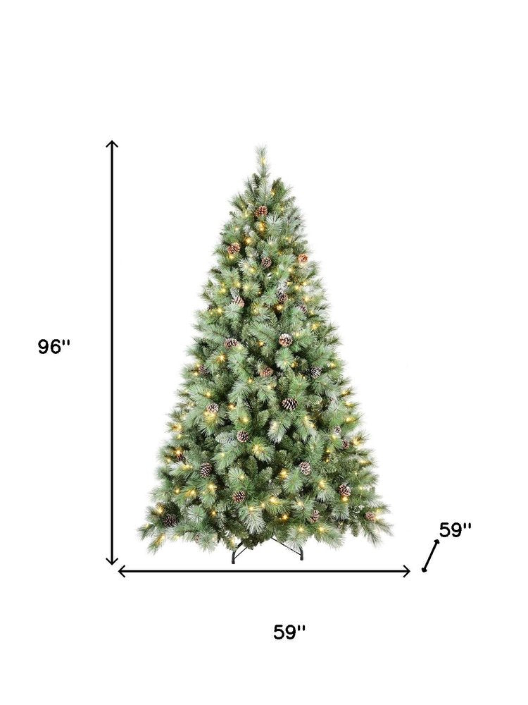 7.5' Full Pine Christmas Tree With Decorations