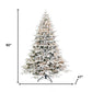 5' White Pre Lit Full Flocked Fir Christmas Tree