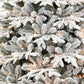 5' White Pre Lit Full Flocked Fir Christmas Tree