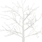 Set Of Three White Pre Lit Sparse Birch Trees