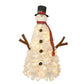 4' White Pre Lit Full Frosted Spruce Christmas Tree
