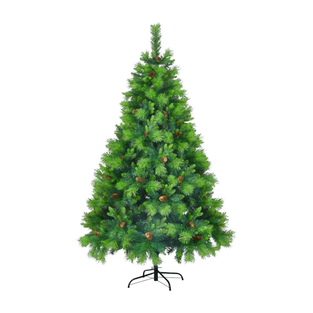 6' Pre Lit Full Spruce Christmas Tree With Decorations
