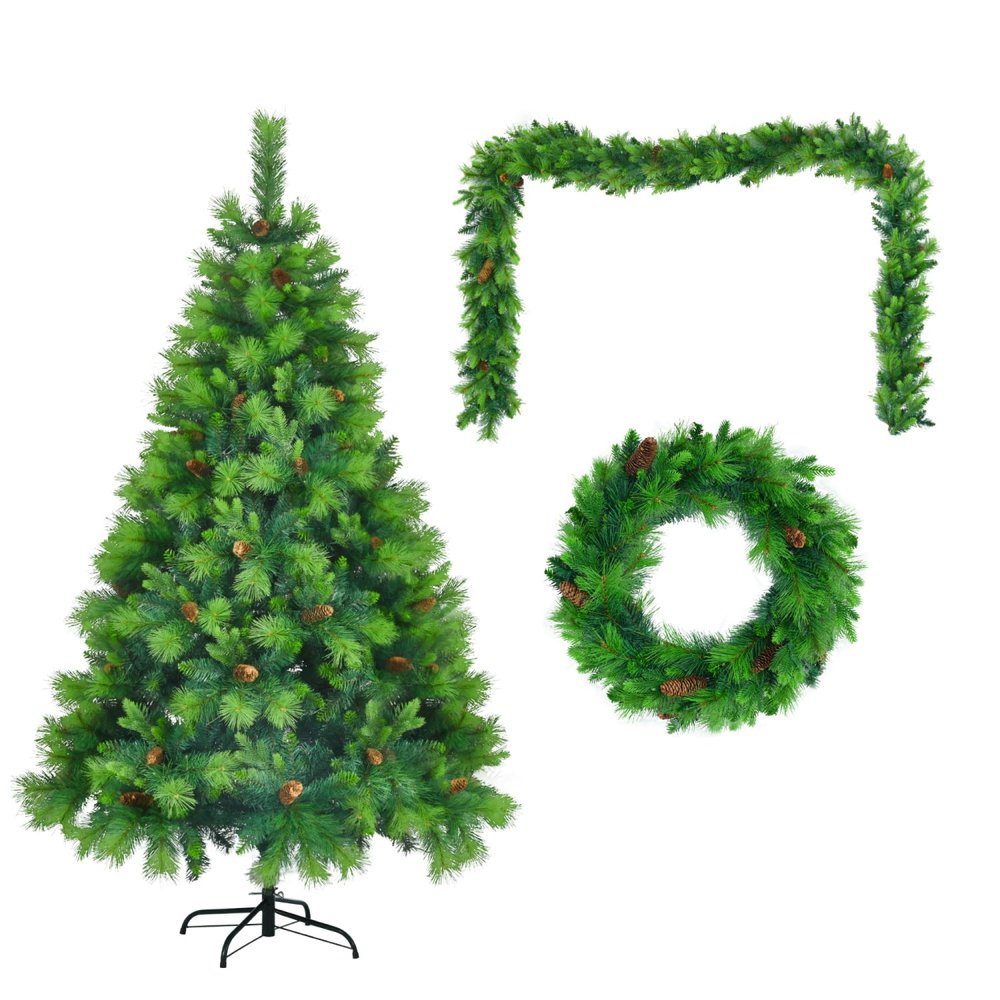 6' Pre Lit Full Spruce Christmas Tree With Decorations