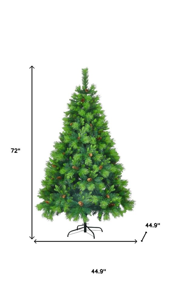 6' Pre Lit Full Spruce Christmas Tree With Decorations