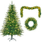 6' Pre Lit Full Spruce Christmas Tree With Decorations