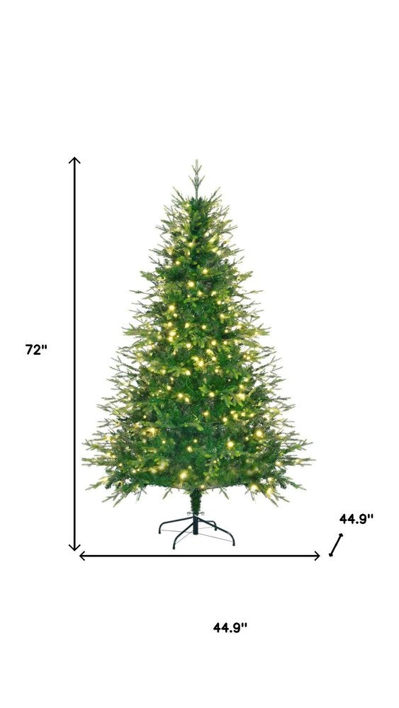 6' Pre Lit Full Spruce Christmas Tree With Decorations