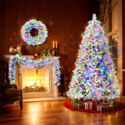 6' Pre Lit Full Spruce Christmas Tree With Decorations