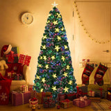 6' Pre Lit Full Spruce Christmas Tree With Decorations