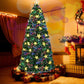 7' Pre Lit Full Spruce Christmas Tree With Decorations